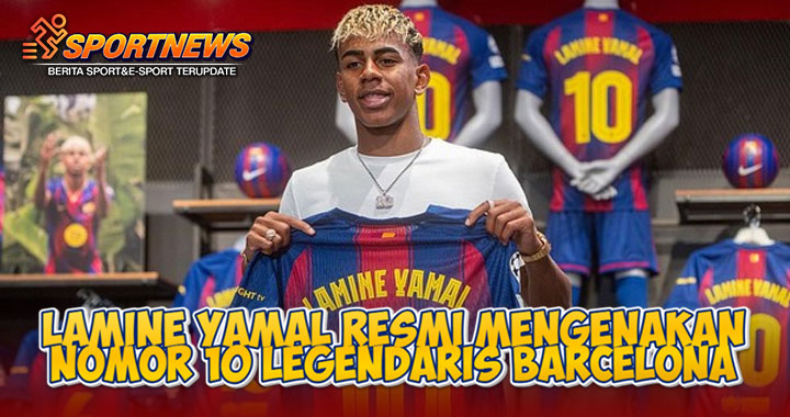 Lamine Yamal Resmi Mengenakan Nomor 10 Legendaris Barcelona